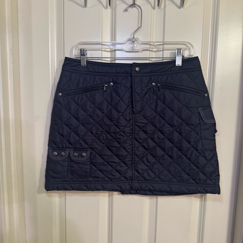 Athleta Quilted Black Skirt